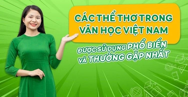 Hình minh họa về cách nhận biết thể thơ