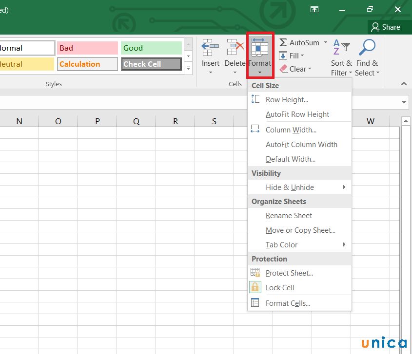 Cách ẩn dòng và ẩn cột trong excel chi tiết, nhanh chóng