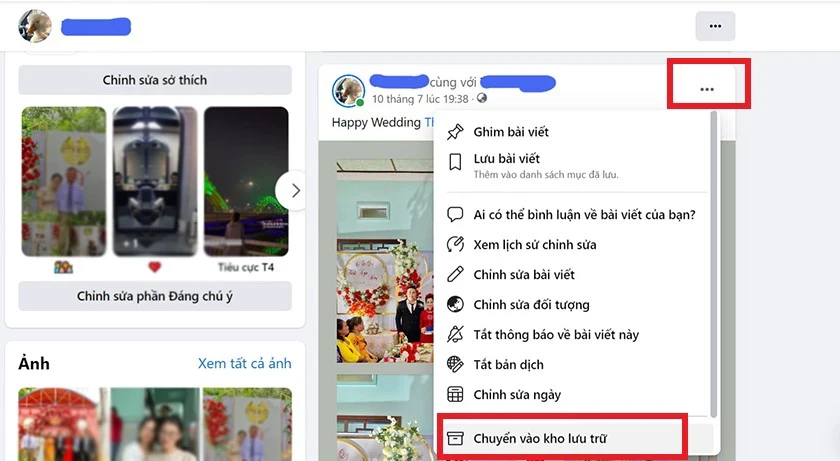 Cách ẩn tất cả ảnh trên Facebook bằng điện thoại, máy tính