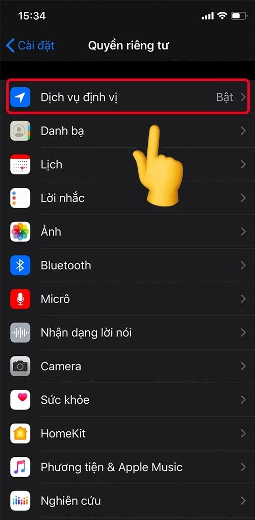 Hướng dẫn bật định vị cho điện thoại iPhone đơn giản nhất