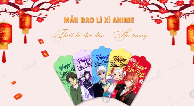 Tổng hợp 39+ mẫu bao lì xì anime độc đáo và dễ thương 2024