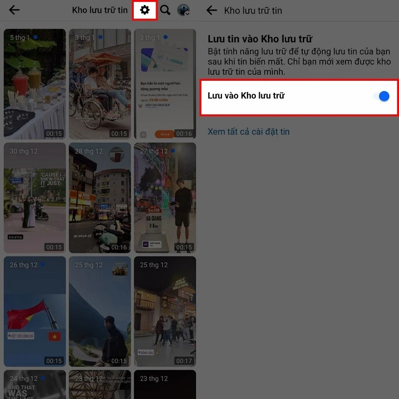 Cách bật tự động lưu trữ tin Facebook để dễ dàng xem lại khi cần