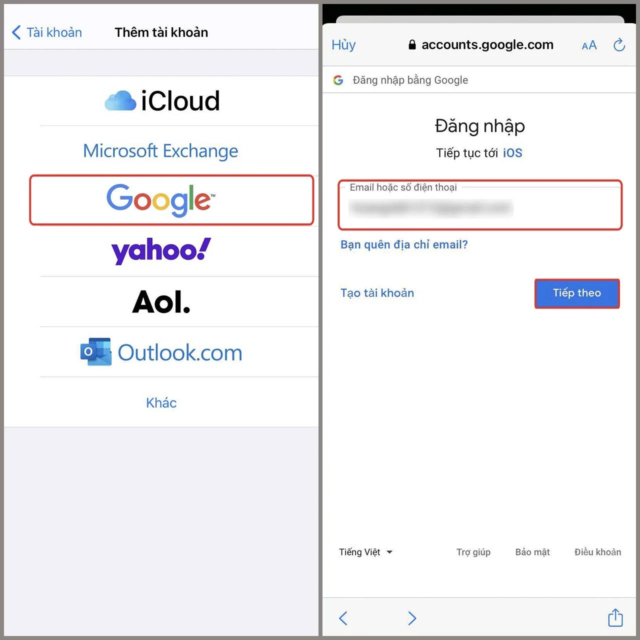 Cách đăng nhập Gmail trên iPhone vô cùng đơn giản