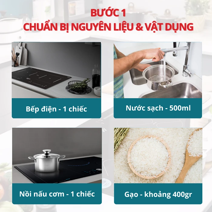 5 cách nấu cơm bằng bếp điện giúp hạt cơm dẻo mềm - tơi xốp