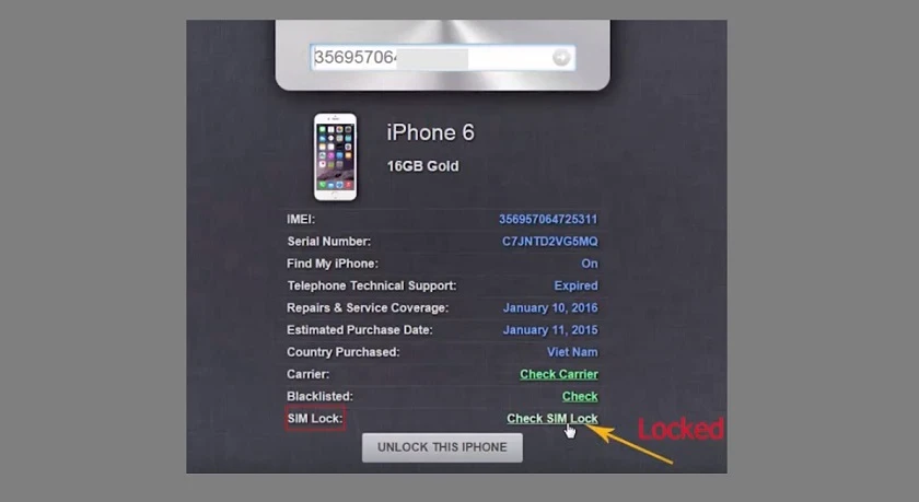 Check IMEI iPhone: Kiểm tra IMEI iPhone tiếng Việt, iPhone Lock