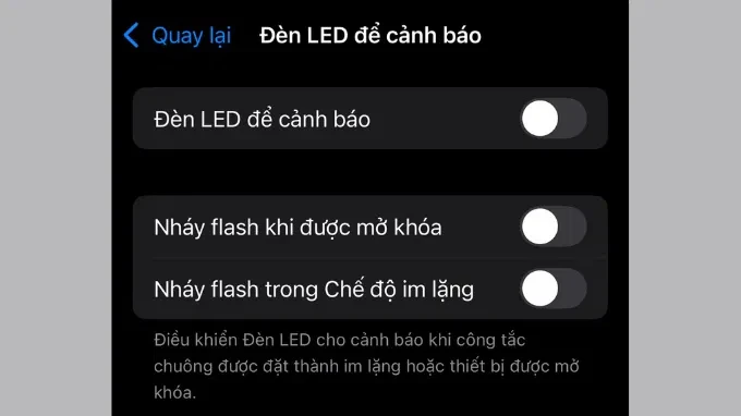 Cách bật, tắt đèn flash khi có cuộc gọi, tin nhắn đến trên điện thoại iPhone và Android