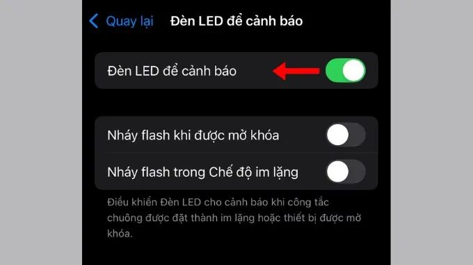 Cách bật, tắt đèn flash khi có cuộc gọi, tin nhắn đến trên điện thoại iPhone và Android