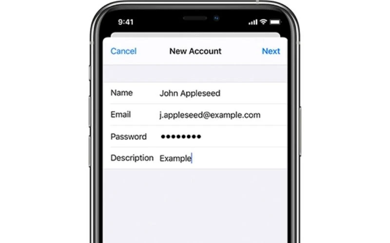 Cách tạo email trên điện thoại iPhone