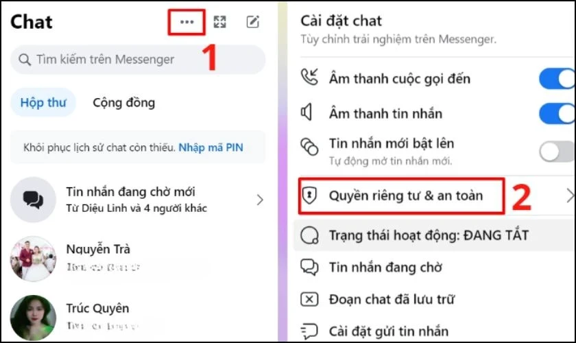 Cách tắt mã hoá đầu cuối trên Messenger chỉ trong 3s