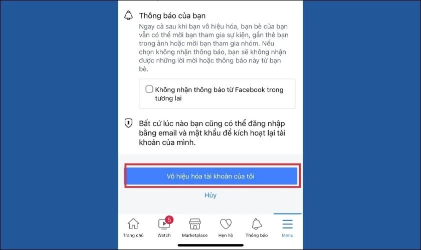 Cách xóa tài khoản Facebook trên iPhone nhanh chóng