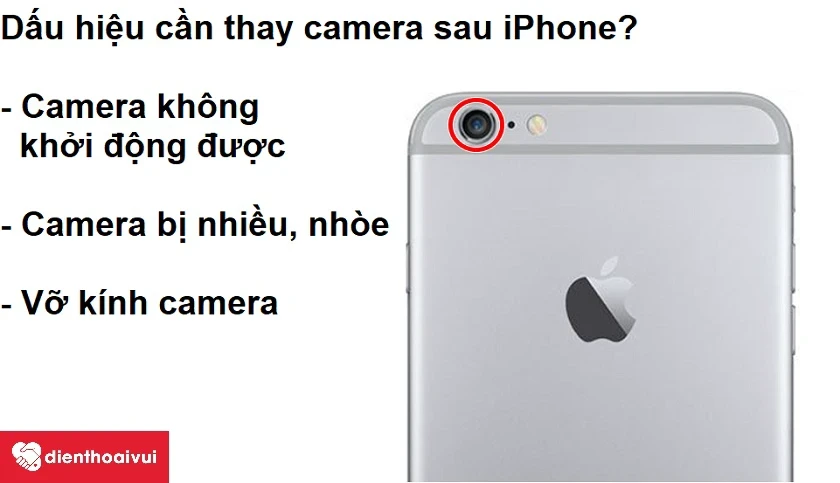 Thay camera sau điện thoại iPhone