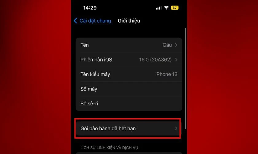 Cách kiểm tra thời gian bảo hành trên iPhone dễ dàng